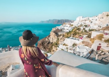 Exploring Caldera Views On Santorini