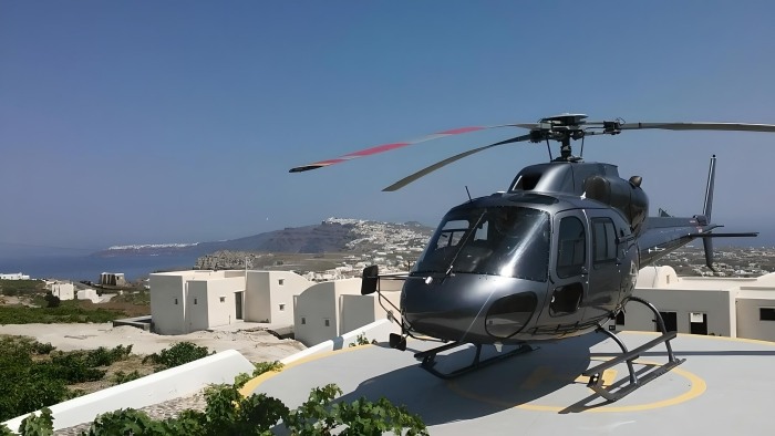 Helicopter Rooftop Santorini Best Tours