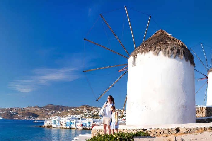 Mykonos People Walking Around