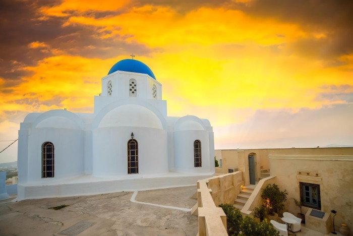 Pyrgos Village Sunset Time