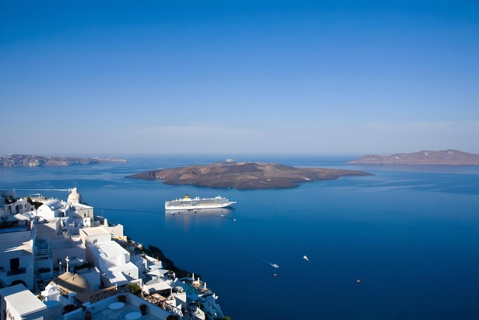Santorini Caldera Fira