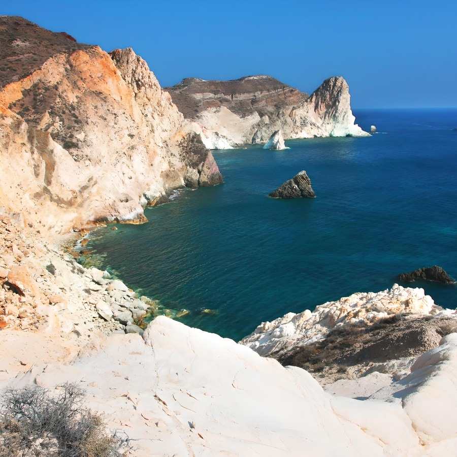 White Beach Santorini Greece