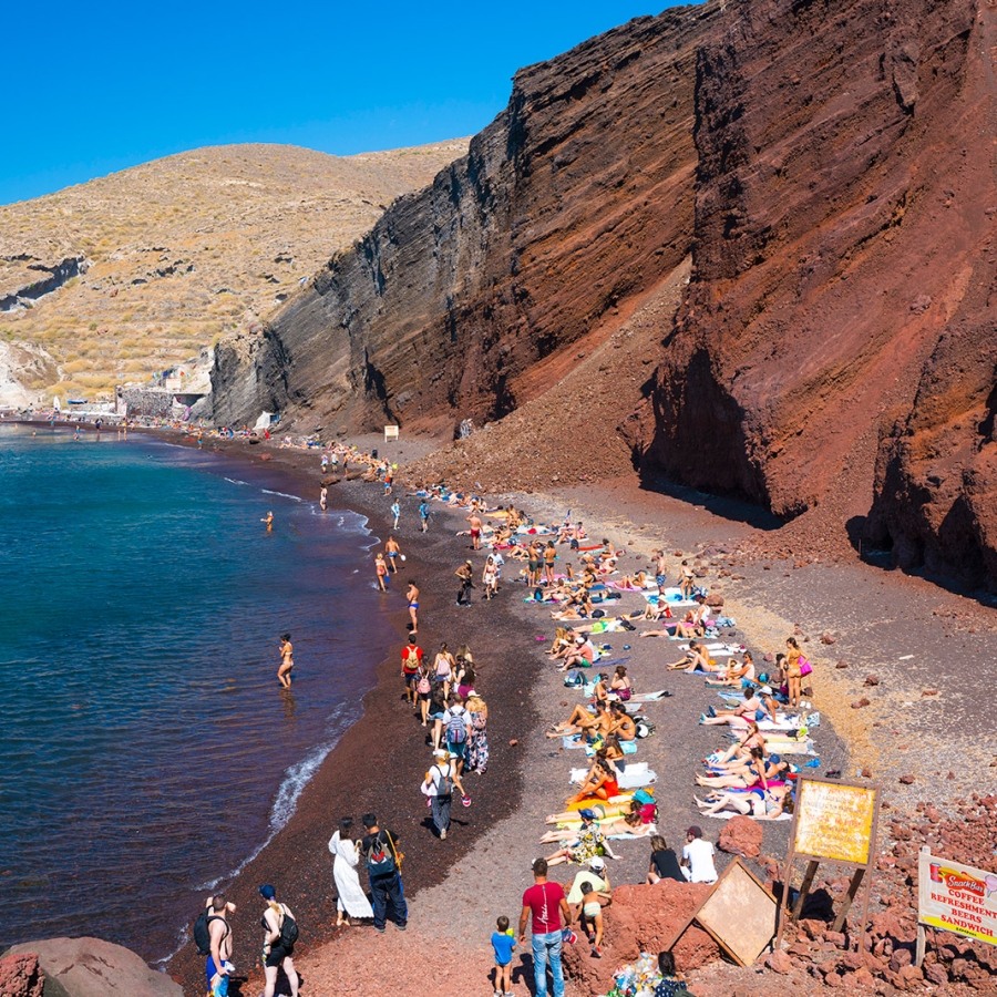 santorini red beach