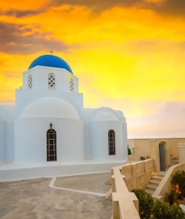 Pyrgos Village Sunset Time