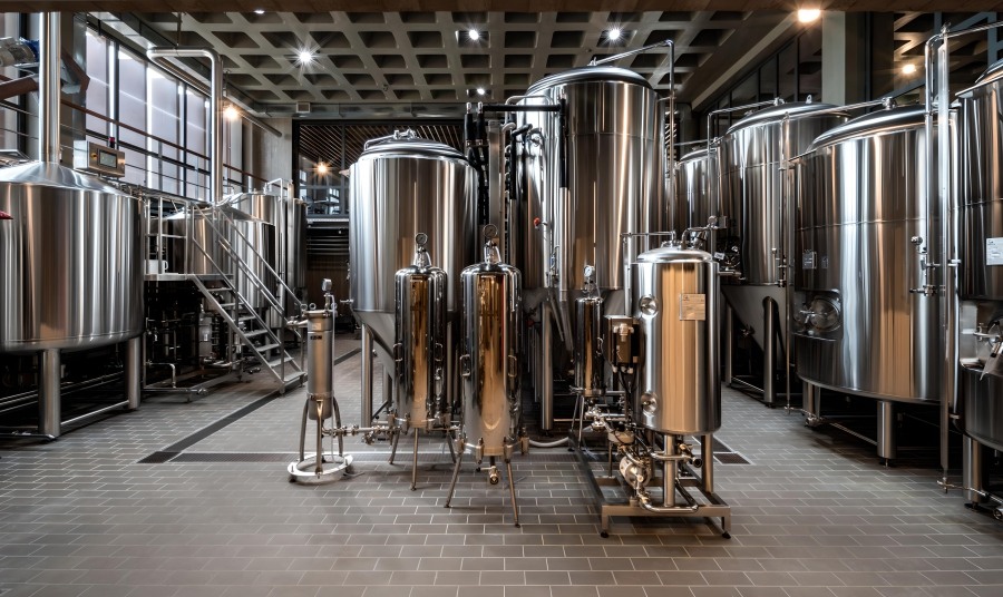 Ftelos Brewery Santorini Production Facilities