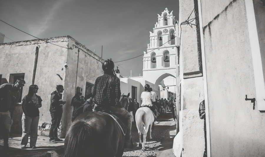 Horse Riding Megalochori Village Santorini