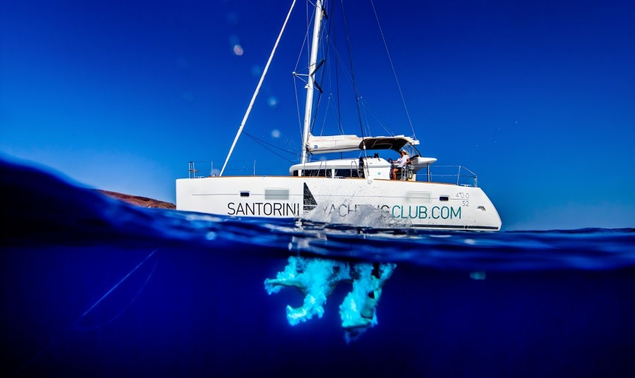 Santorini Sailing Experience Day Tour Lagoon 400