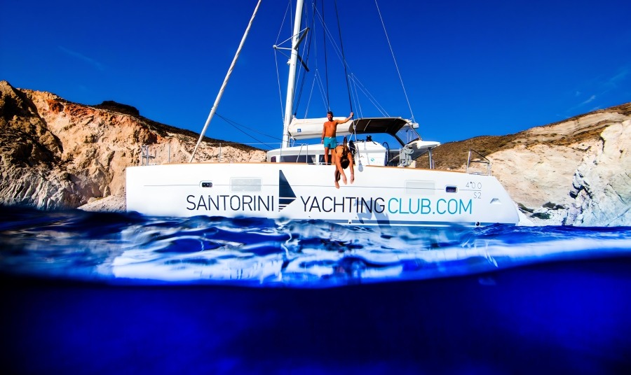 Santorini Sailing Experience Day Tour Lagoon 400