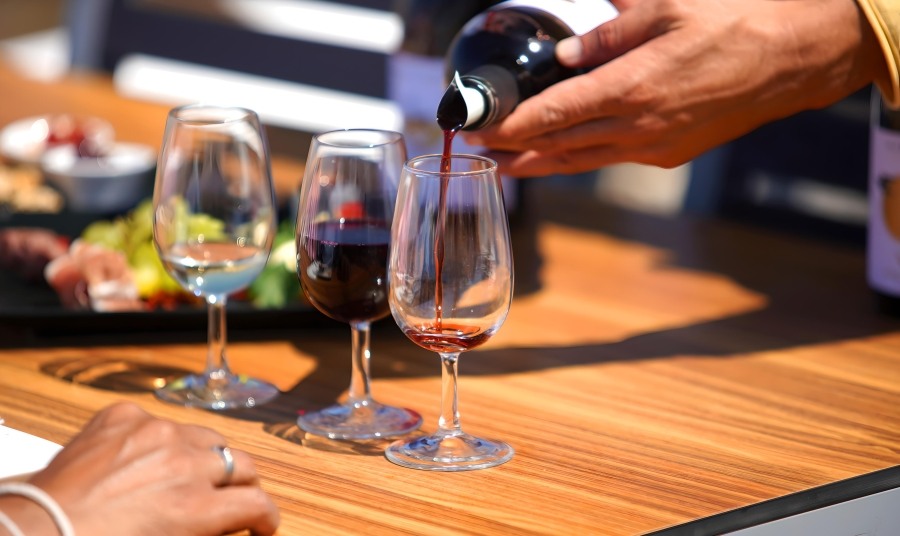 Tasting Santorinian Red Wine