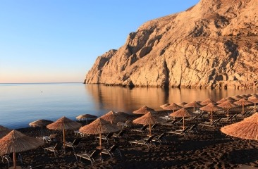 Kamari Black Beach Santorini