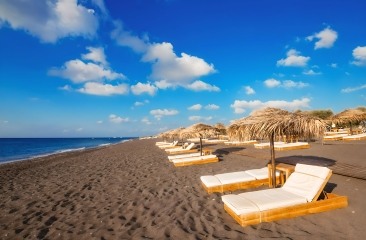 Perissa Perivolos Black Sandy Beach