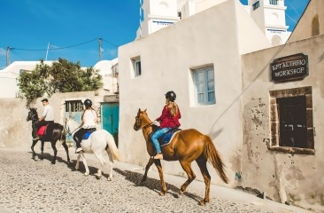 Santorini Horse Riding Megalochori Village